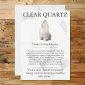 Carte de signification de cristal - Quartz clair