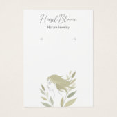 Carte de silhouette de cheveux au feuillage doux f (Devant)