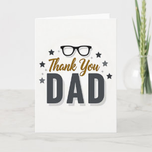 Carte de silhouette Merci Papa