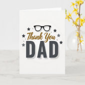 Carte de silhouette Merci Papa (Fleur jaune)