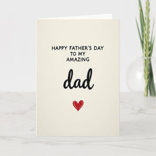 Carte de Simple Amour pour Papa Incroyable