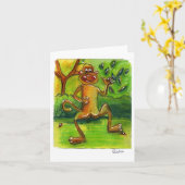 Carte de singe (Fleur jaune)