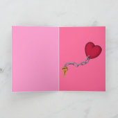 Carte de singe drôle de la Saint Valentin (Intérieur)