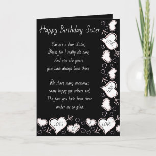 Carte de Sister Birthday