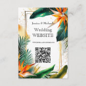 Carte de site Birds of Paradise Bliss (Devant)