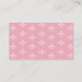 Carte de site Mariage Fleur de Lise en Pretty Pink (Dos)