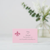 Carte de site Mariage Fleur de Lise en Pretty Pink (Debout devant)