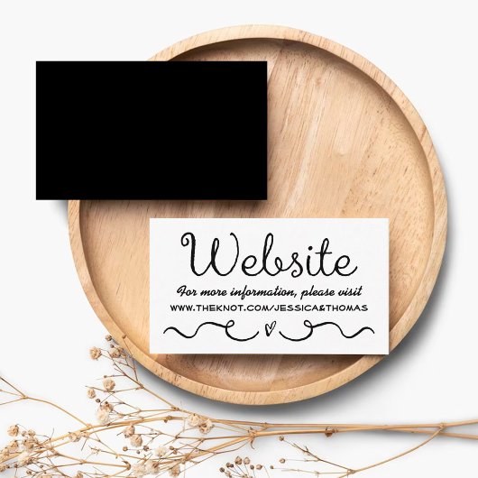 Carte de site mariage | Noir et blanc moderne