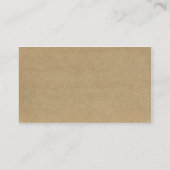 Carte de site mariage | Rustic Country Kraft (Dos)