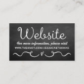 Carte de site mariage | Tableau noir (Devant)