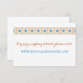 Carte de site Web de carreaux espagnols de Talaver (Devant / Derrière)