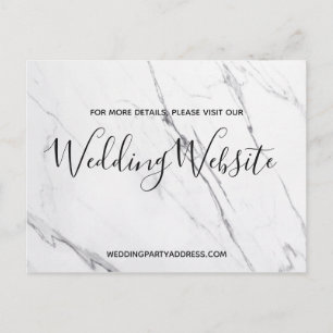 Carte de site web de mariage Carte postale en ma