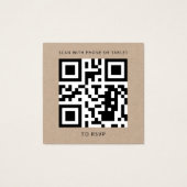 Carte de site Web de réponse QR Code pour mariage (Dos)