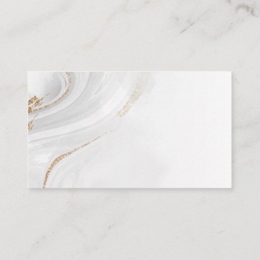 Carte de site Web Mariage aquarelle (Dos)