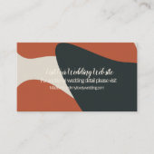 Carte de site Web Mariage Blue Blush en terre cuit (Devant)