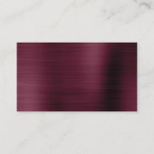 Carte de site Web Mariage Bourgogne Insérer (Dos)