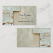 Carte de site web Mariage Cornerstones (Devant / Derrière)