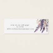 Carte de site Web Mariage de fleurs Regal Lavender (Devant)