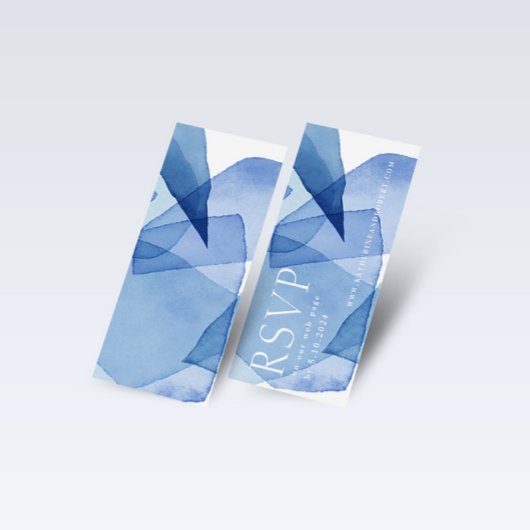 Carte de site Web Mariage de Formes d'aquarelle mo