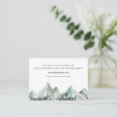 Carte de site Web Mariage Green Purple Mountains (Debout devant)