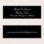 Carte de site Web mariage Insertion pour les invit (Devant & derrière)