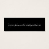 Carte de site Web mariage Insertion pour les invit (Dos)