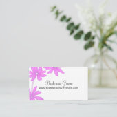 Carte de site Web Mariage Pink Daisies (Debout devant)