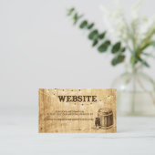 Carte de site Web mariage pour un invitation maria (Debout devant)