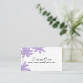 Carte de site Web Mariage Purple Daisies (Debout devant)