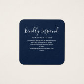 Carte de site web Mariage RSVP de code QR moderne (Devant)