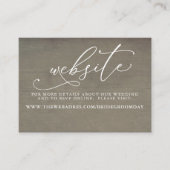 Carte de site Web Mariage Succulents et Gold Green (Devant)