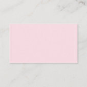 Carte de site Web Mariage Sweet Pink Watercolor Ro (Dos)