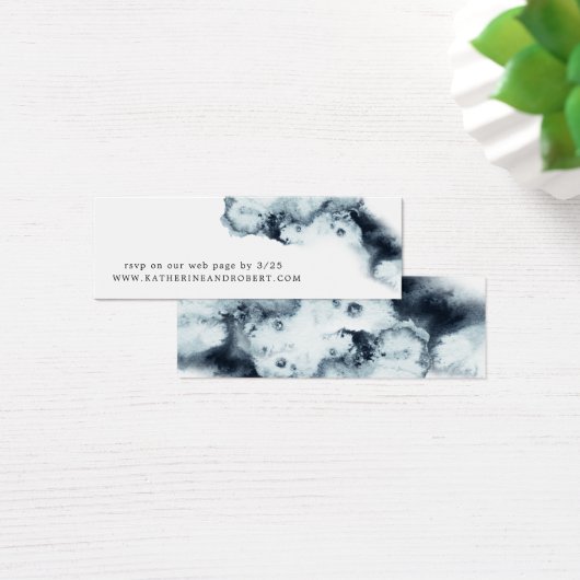 Carte de site Web Mariage Watercolor Waves (Bureau)