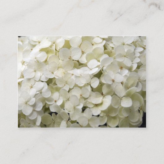 Carte de site Web Mariage White Hydrangea (Dos)