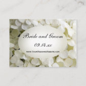 Carte de site Web Mariage White Hydrangea (Devant)