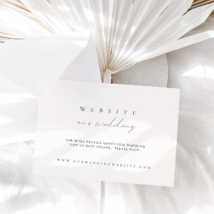 Carte de site Web minimaliste moderne Mariage ivoi