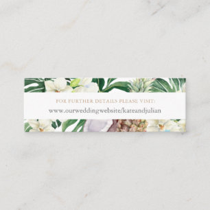 Carte de site Web RSVP de mariage Jungle abondante