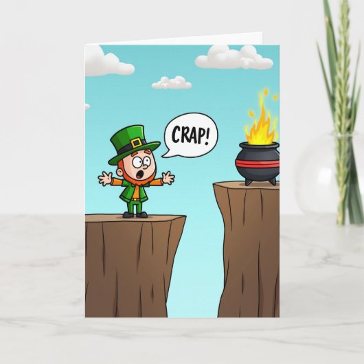 Carte de Situation Drôle de Leprechaun de Malchanc (Devant)
