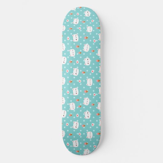 Carte de skateboard Motif de chats mignons et de c (Recto)
