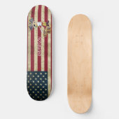 Carte de skateboard personnalisée American Pirate  (Recto)