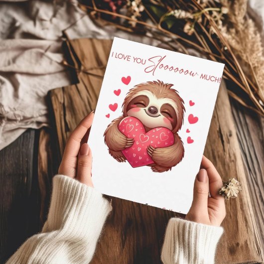 Carte de sloth Je t'aime tellement