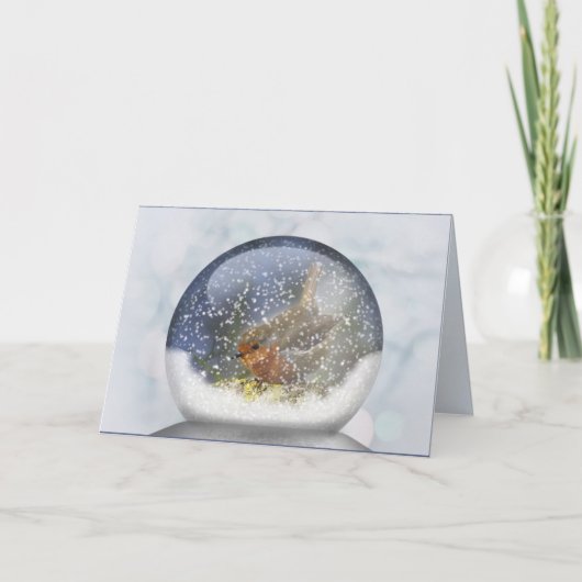 Carte de Snowglobe d'hiver (Devant)