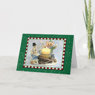 Carte de Snowy Corgi