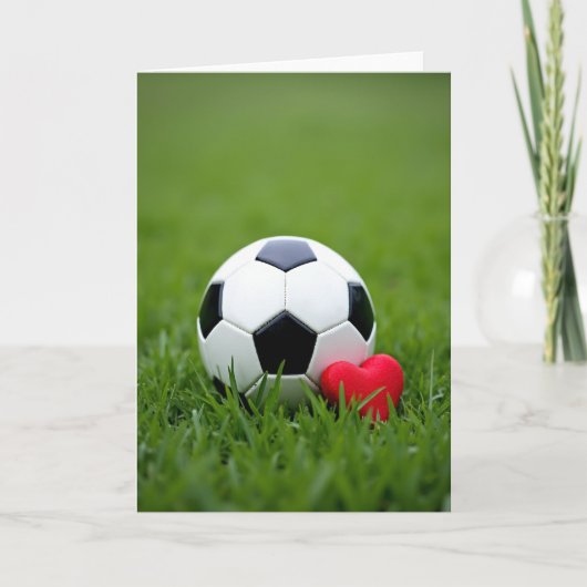 Carte de soccer avec amour (Devant)