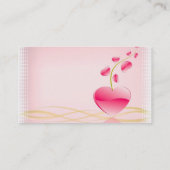 Carte de société d'assurance-vie de coeur (Dos)