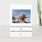Carte de Sock Monkey (Dos)