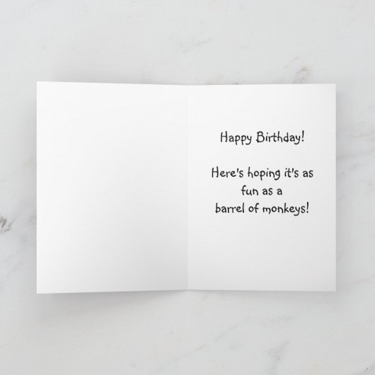 Carte de Sock Monkey (Intérieur)