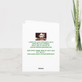 Carte de Sock Monkey (Dos)