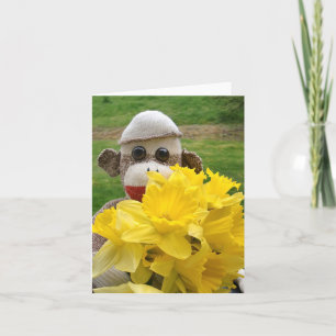 Carte de Sock Monkey