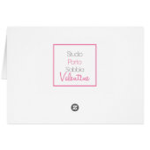 carte de soeur Valentine (Dos Horizontal)